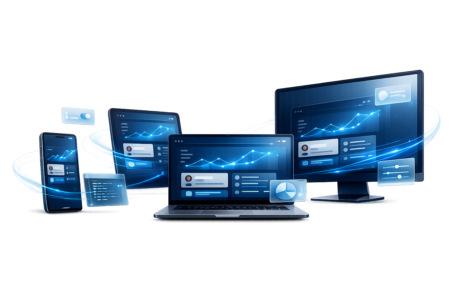 Multi-device app mockups